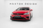 Maxton Street Pro front splitter + flaps for Volkswagen Golf R / R-Line Mk7 Facelift