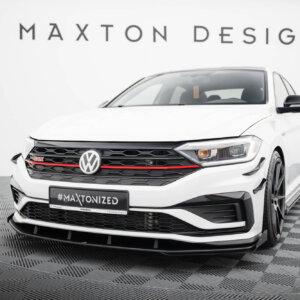 Maxton Street Pro front splitter + flaps for Volkswagen Jetta GLI Mk7
