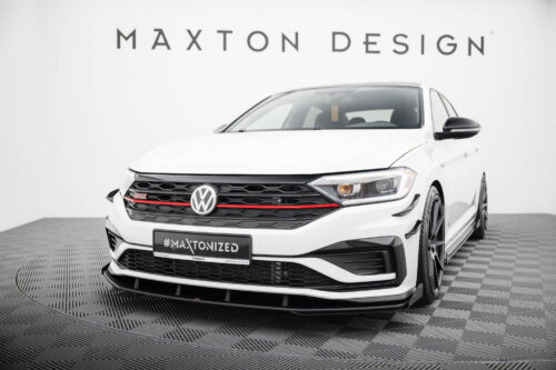 Maxton Street Pro front splitter + flaps for Volkswagen Jetta GLI Mk7