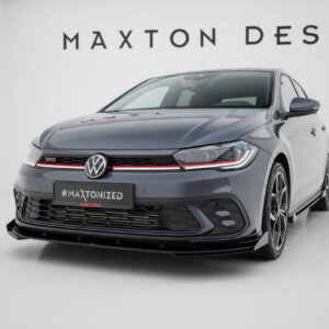 Maxton Street Pro front splitter + flaps for Volkswagen Polo GTI Mk6 Facelift