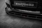 Maxton Street Pro front splitter V.1 + Flaps for Audi RS3 Sedan 8V Facelift