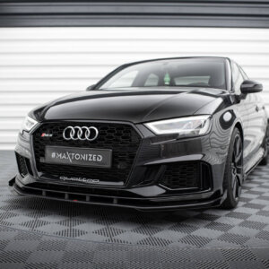 Maxton Street Pro prednji splitter V.1 + Flaps za Audi RS3 Sedan 8V Facelift