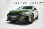 Maxton Street Pro front splitter V.1 + Flaps for Audi S3 Sportback / A3 S-line Sportback 8Y Facelift
