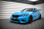 Maxton Street Pro front splitter V.1 + Flaps for BMW M2 Competition F87