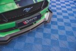 Maxton Street Pro front splitter V.1 + Flaps for Ford Mustang GT Mk6 Facelift