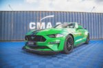 Maxton Street Pro front splitter V.1 + Flaps for Ford Mustang GT Mk6 Facelift