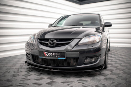 Maxton Street Pro front splitter V.1 + Flaps for Mazda 3 MPS Mk1