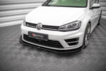 Maxton Street Pro front splitter V.1 + Flaps for Volkswagen Golf R Mk7