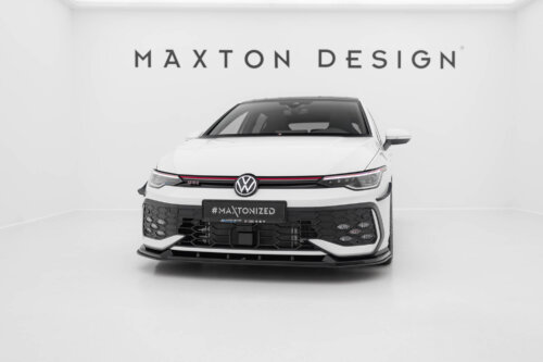 Maxton Street Pro front splitter V.2 for Volkswagen Golf GTI / GTE / R-Line Mk8 Facelift