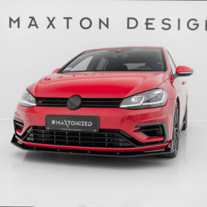 Maxton Street Pro prednji splitter V.2 za Volkswagen Golf R / R-Line Mk7 Facelift