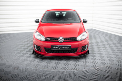 Maxton Street Pro Front Splitter V.3 + Flaps Volkswagen Golf GTI Mk6