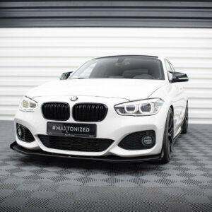 Maxton Street Pro prednji splitter V.3 + Flaps za BMW 1 F20 M-Pack Facelift / M140i