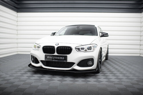 Maxton Street Pro prednji splitter V.3 + Flaps za BMW 1 F20 M-Pack Facelift / M140i