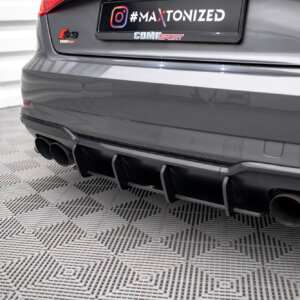 Maxton Street Pro stražnji difuzor za Audi S3 Sportback 8V Facelift