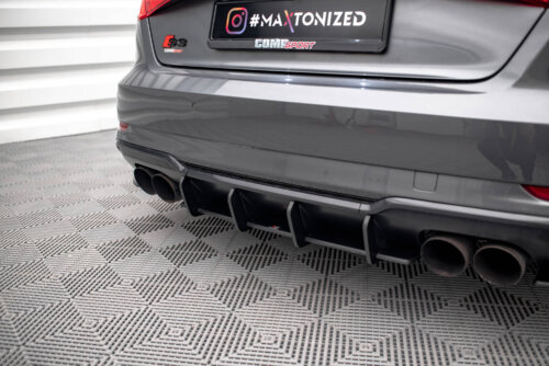 Maxton Street Pro rear diffuser for Audi S3 Sportback 8V Facelift