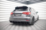 Maxton Street Pro rear diffuser for Audi S3 Sportback 8V Facelift