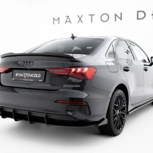 Maxton Street Pro rear diffuser + Flaps for Audi A3 Sedan 8Y