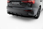 Maxton Street Pro stražnji difuzor + Flaps za Audi A3 Sedan 8Y