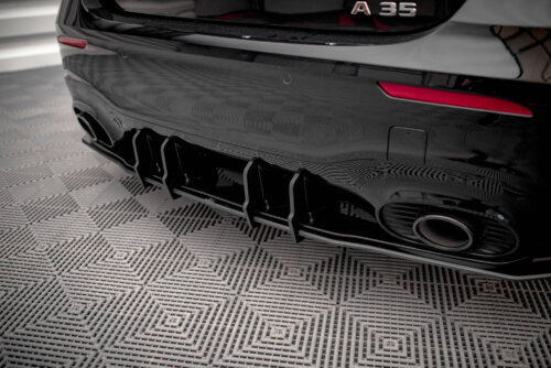 Maxton Street Pro rear diffuser for Mercedes A35 AMG Hatchback Aero Pack W177