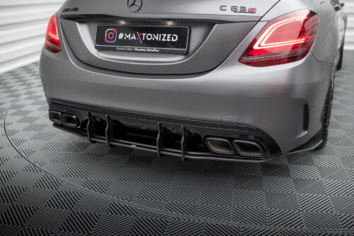 Maxton Street Pro rear diffuser for Mercedes-AMG C63 Sedan / Estate W205 Facelift