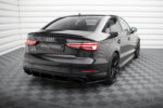 Maxton Street Pro rear side splitters for Audi RS3 Sedan 8V Facelift
