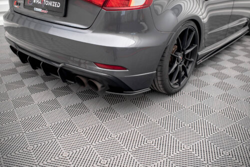 Maxton Street Pro rear side splitters for Audi S3 Sportback 8V Facelift
