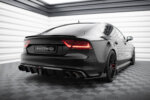 Maxton Street Pro rear side splitters + Flaps for Audi A7 S-Line C7