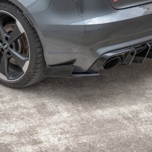Maxton Street Pro stražnji bočni difuzori + Flaps za Audi RS3 8V Sportback
