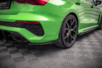 Maxton Street Pro rear side splitters + Flaps for Audi RS3 Sedan 8Y