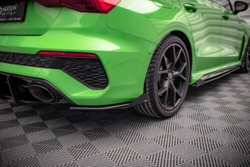 Maxton Street Pro rear side splitters + Flaps for Audi RS3 Sedan 8Y