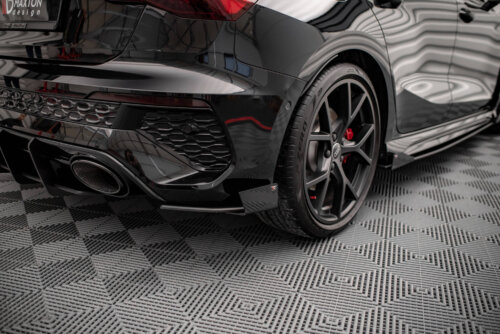 Maxton Street Pro rear side splitters + Flaps for Audi RS3 Sportback 8Y