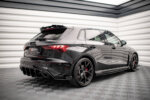 Maxton Street Pro rear side splitters + Flaps for Audi RS3 Sportback 8Y