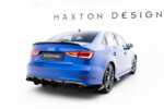Maxton Street Pro rear side splitters + Flaps for Audi S3 Sedan 8V