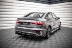 Maxton Street Pro rear side splitters + Flaps for Audi S3 Sedan 8Y