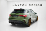 Maxton Street Pro rear side splitters + Flaps for Audi S3 Sportback 8Y Facelift