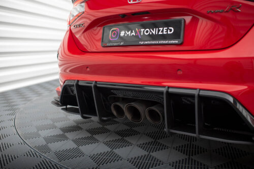 Maxton Street Pro rear side splitters + Flaps for Honda Civic Type-R Mk 11