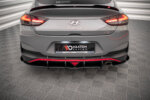 Maxton Street Pro rear side splitters + Flaps for Hyundai I30 Fastback N-Line Mk3 Facelift