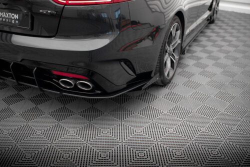 Maxton Street Pro rear side splitters + Flaps for Kia Stinger GT / GT-Line Mk1