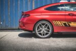 Maxton Street Pro rear side splitters + Flaps for Mercedes-AMG C43 Coupe C205