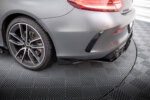 Maxton Street Pro rear side splitters + Flaps for Mercedes-AMG C43 Coupe / Cabrio C205 Facelift / A205 Facelift
