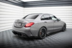 Maxton Street Pro rear side splitters + Flaps for Mercedes-AMG C63 Sedan / Estate W205 Facelift