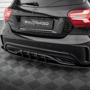Maxton Street Pro stražnji bočni difuzori + Flaps za Mercedes-Benz A AMG-Line W176 Facelift
