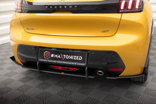 Maxton Street Pro rear side splitters + Flaps for Peugeot 208 GT Mk2