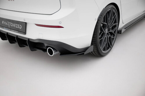 Maxton Street Pro rear side splitters + Flaps for Volkswagen Golf GTI / GTE / R-Line Mk8