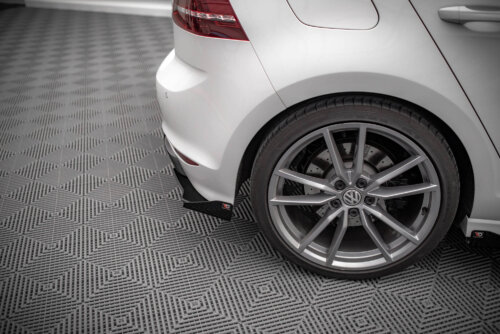 Maxton Street Pro rear side splitters + Flaps for Volkswagen Golf R Mk7
