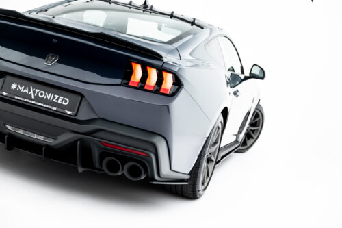 Maxton Street Pro rear side splitters for Ford Mustang Dark Horse Mk7
