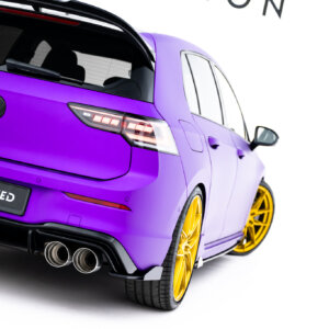 Maxton stražnji bočni difuzori V.2 + Flaps V.2 za Volkswagen Golf R Hatchback Mk8 / Mk8 Facelift