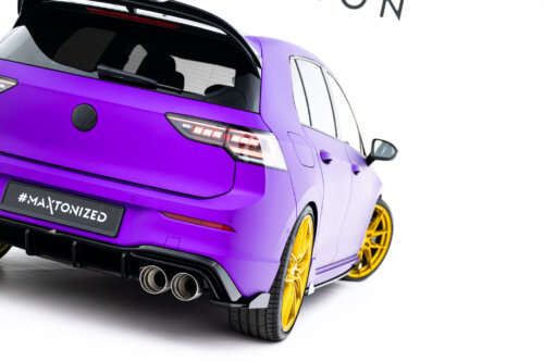 Maxton stražnji bočni difuzori V.2 + Flaps V.2 za Volkswagen Golf R Hatchback Mk8 / Mk8 Facelift