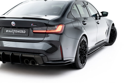 Maxton rear side splitters V.3 for BMW M3 Sedan / Touring G80 / G81