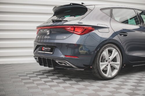 Maxton Street Pro rear diffuser + Flaps for Seat Leon FR Hatchback Mk4
